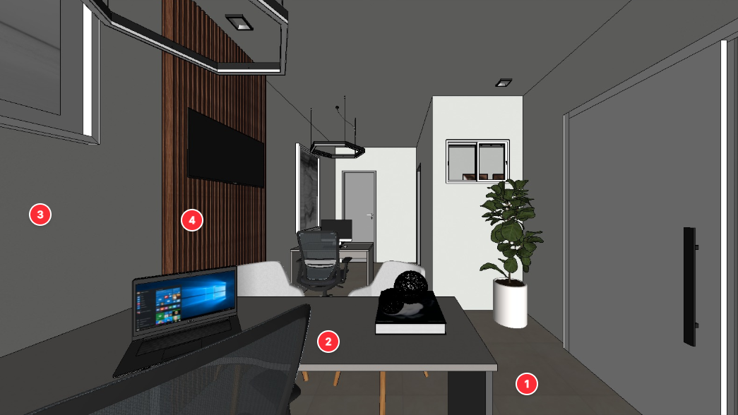 Fluxo de trabalho de anotação de imagem mostrando edições direcionadas